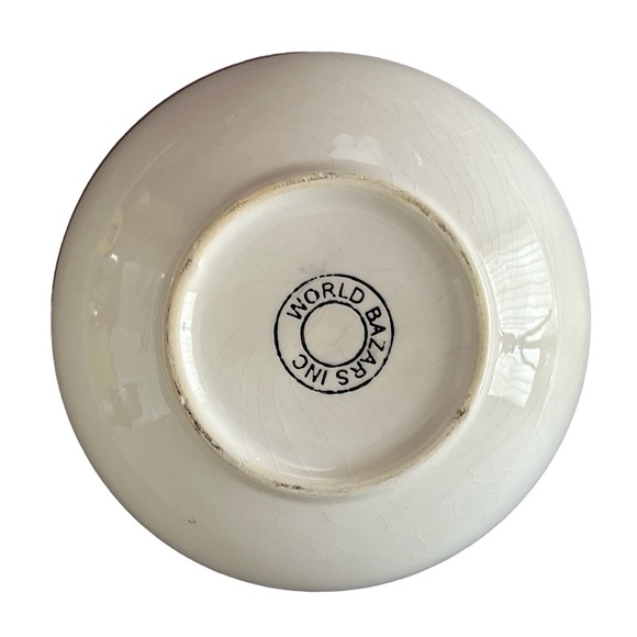 Vintage World Bazars 6” Ceramic Snowmen Decorative Bowl  Winter Holiday GUC - Picture 13 of 14